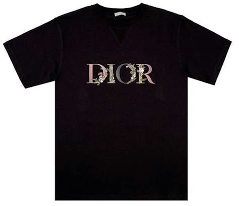 dior flowers t shirt|dior designer shirts for men.